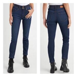 Karl Lagerfeld Contrast Stitch High Rise Skinny Jeans Size 4 Petite Indigo Wash